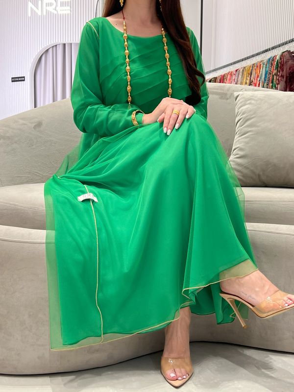 Double Chiffon + Tulle Dress